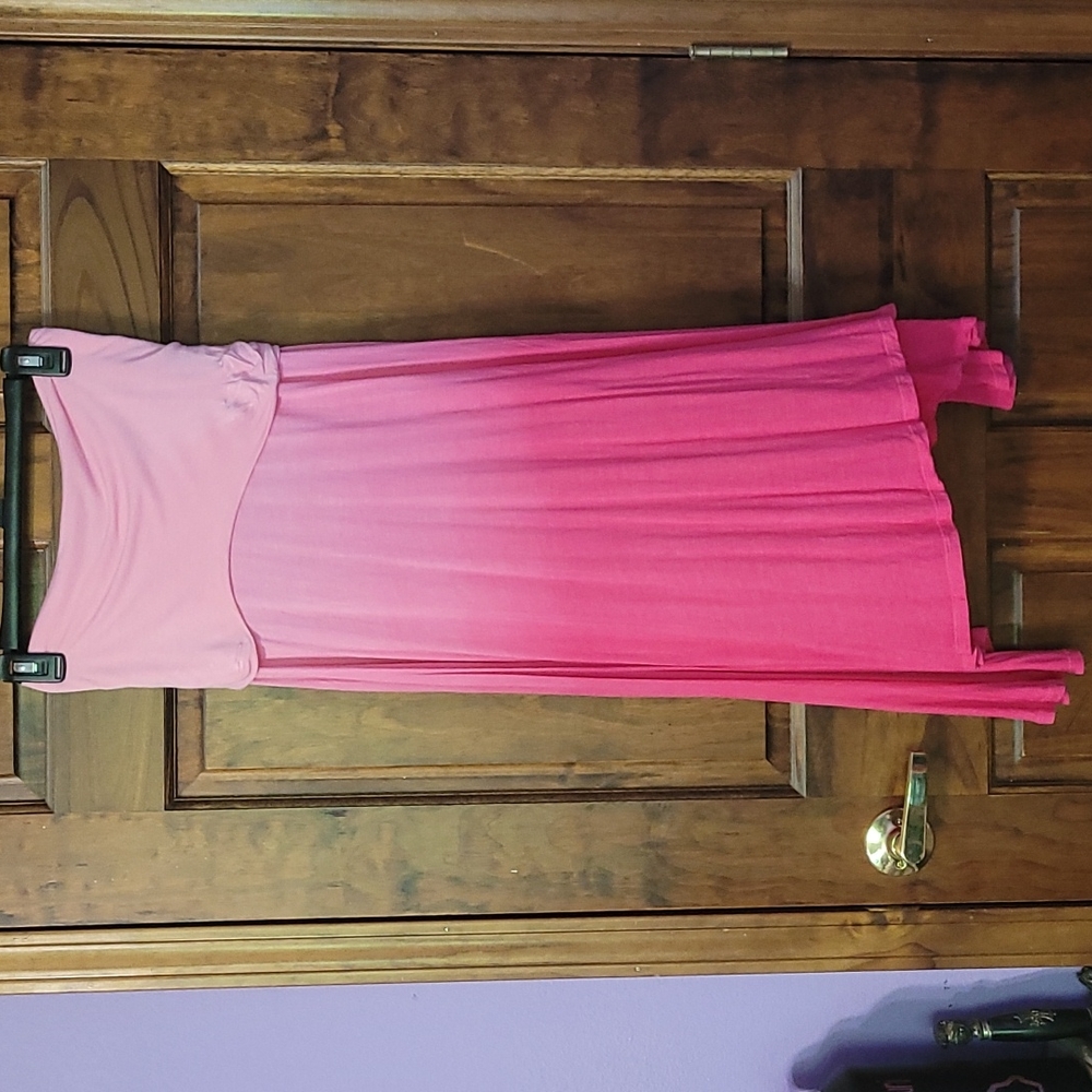 Pink ombre, sleevless dress
